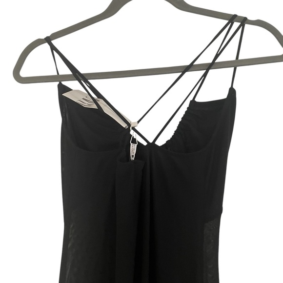 NWT Zara Sheer Slinky Dress S - Picture 4 of 4